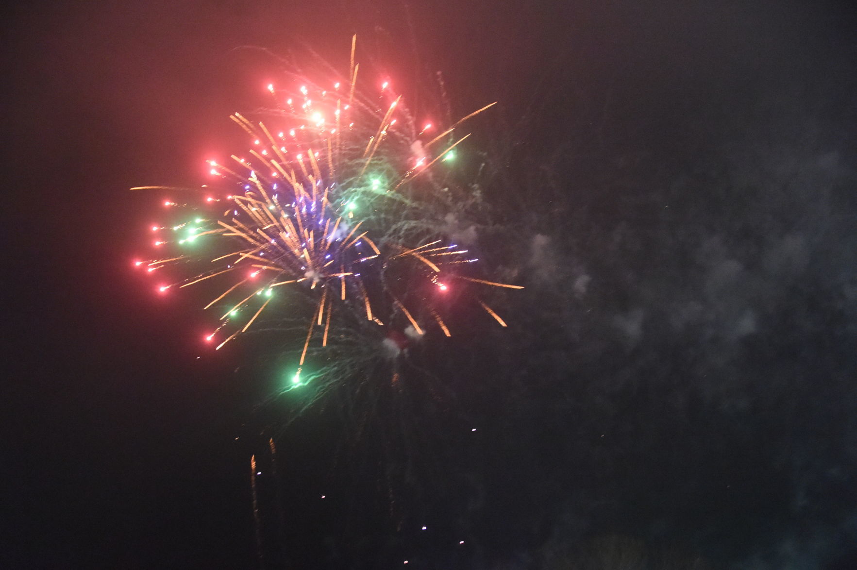 Inaugural fireworks display at Post Prom